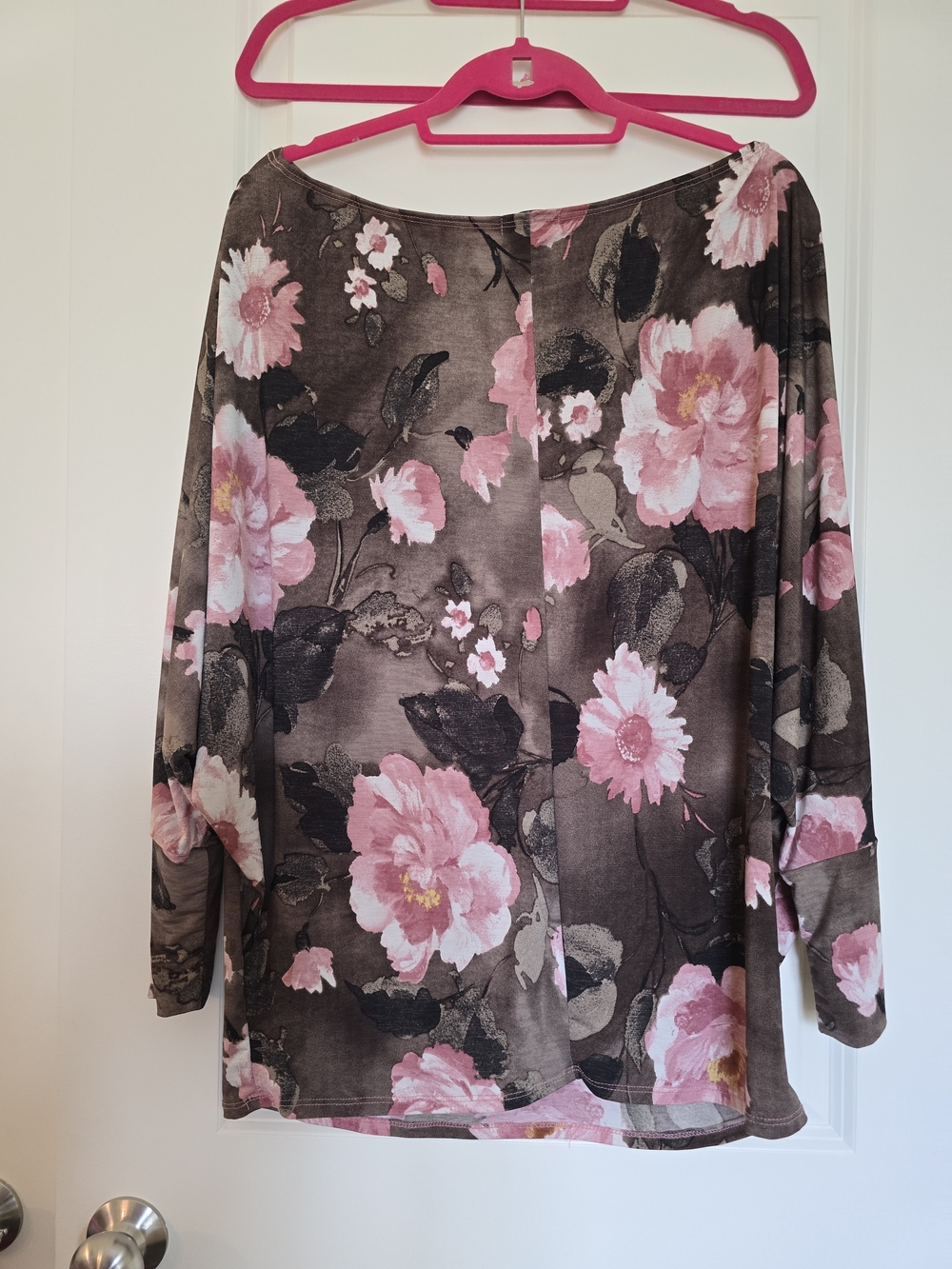 white birch Brown Tunic with Pink Floral Print - Picture 5 of 5
